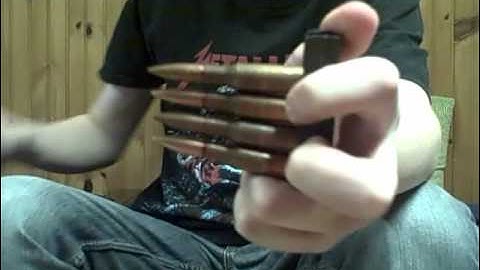 Loading a Mosin Nagant with a stripper clip
