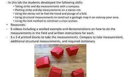 Online geological field mapping course