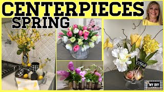 Spring Centerpiece Ideas Dollar Tree DIY | Spring Flower Arrangements | EASY!