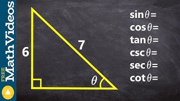 Evaluating the six trigonometric functions given a right triangle