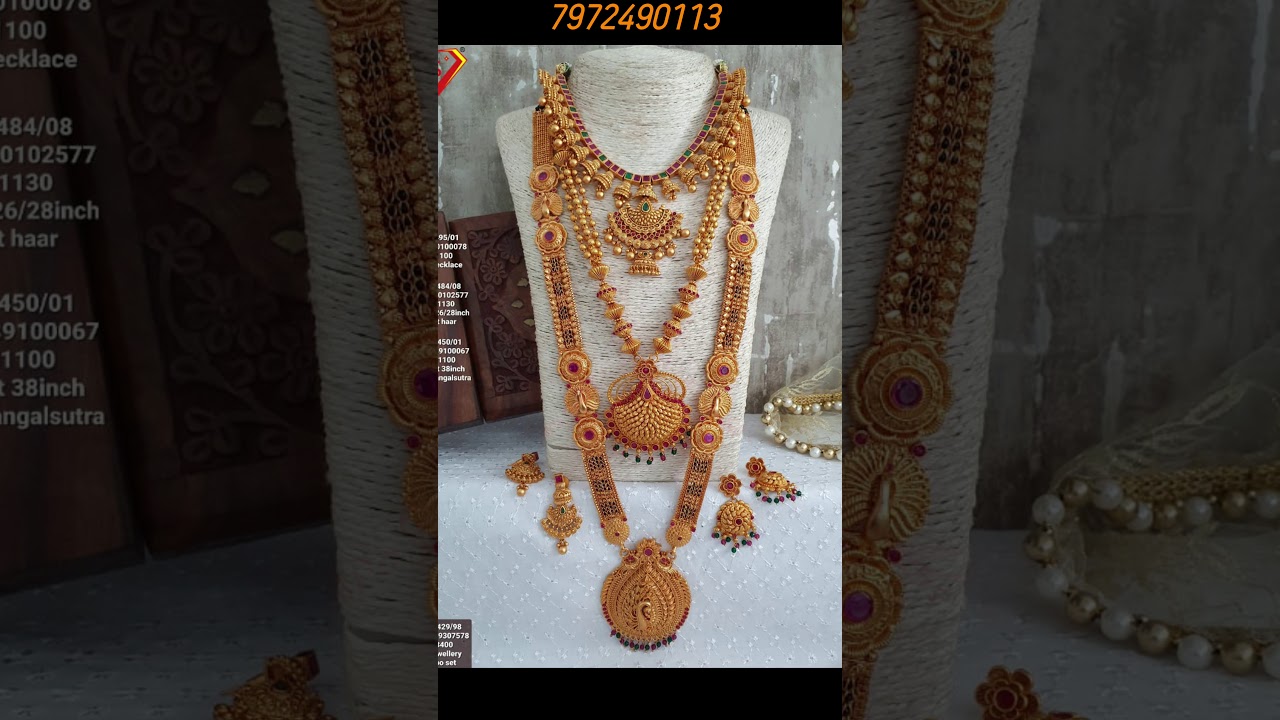 Download latest one gram gold mohanmal & combo jewellery set|| aps one gram gold jewellery