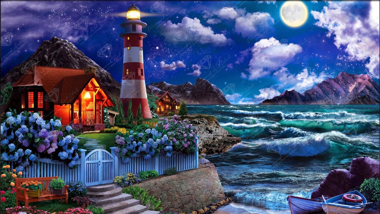 その他 DAC - Lighthouse in the Night Diamond Painting Unboxing - Diamond Art Club - Lighthouse in the