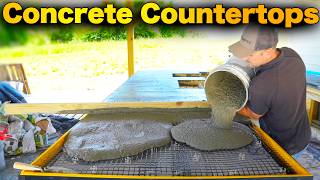 How To Build Concrete Countertops - Outdoor Kitchen Z Counterform DIY!