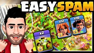 Easy Wins in TH15/Th16: Learn the Most Effective SPAM Attack Strategy Today! (Clash of Clans)