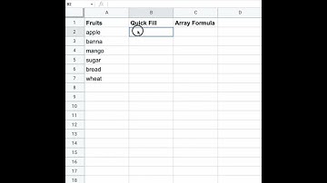 ArrayFormula vs QuickFill - Google Sheets