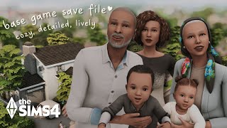 cozy, detailed, lively, full of backstories & drama โ base game save file ~ the sims 4 cozy, detailed, lively, full of backstories & drama โ base game save file ~ the sims 4