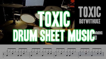 TOXIC | BoyWithUke | Simplified Drumming | Drum Sheet Music | Shawn Drum Studio