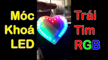 Móc Khoá LED Trái Tim RGB Full Color - Món Quà Ý Nghĩa Cho Người Mình Thương Yêu [LinhKienViet.vn]