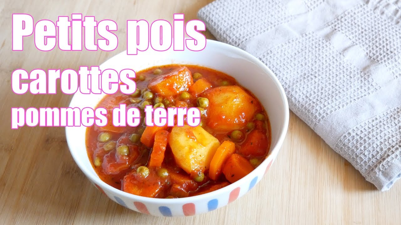 Petits Pois Carottes Pommes De Terre En Sauce Mijoteuse