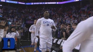 Zion Williamson Returns From Injury For Duke In ACC Tournament