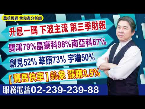 '26.09.17【股市戰將】升息一碼 下波主流 第三季財報。雙鴻79%晶豪科98%南亞科67%。創見52% 華碩73% 宇瞻50% [寶馬快車] 鈊象 漲賺3.5%