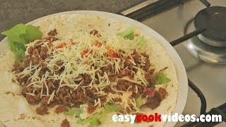 Quick Meals - Easy Ground Beef Recipes - Spicy Beef Wrap