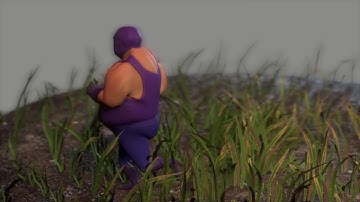 Ortiz Jogs in a Circle - Real-time render U-Render for Cinema 4D