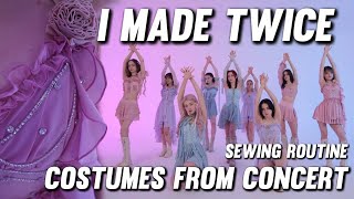 I made TWICE concert costumes | KPOP costume creator | Sewing routine