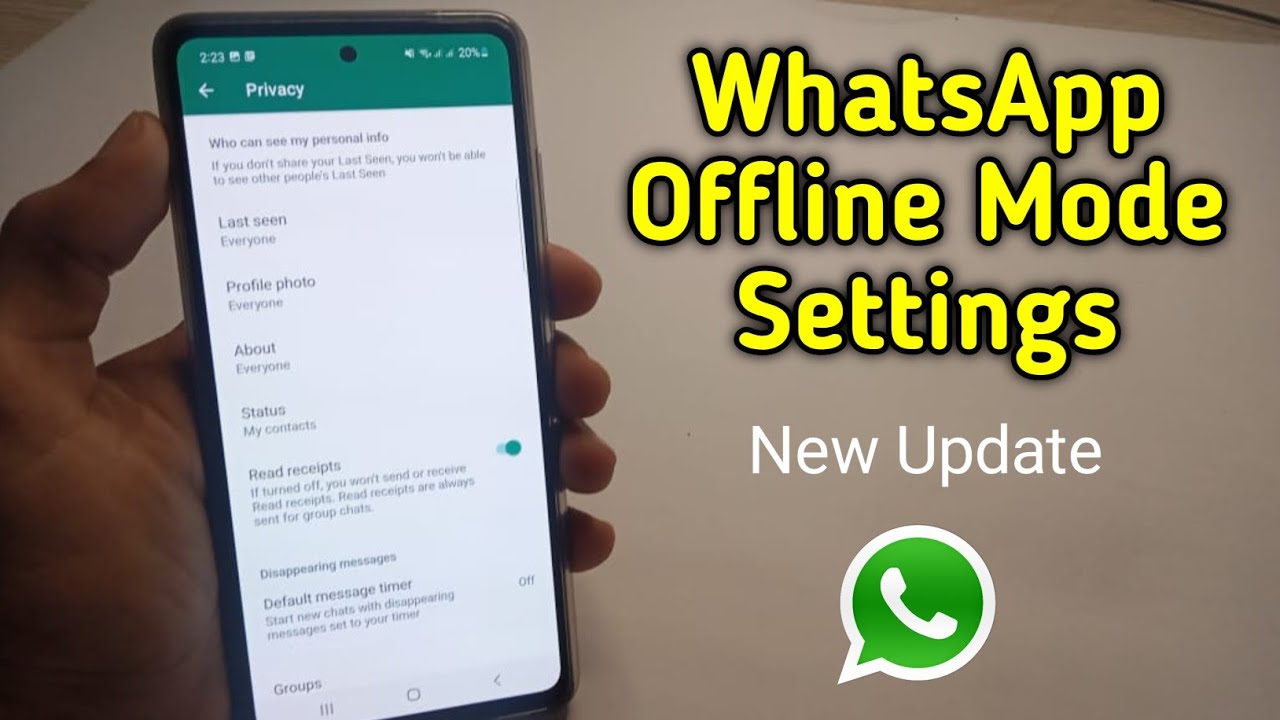 How to Show Offline in Whatsapp when i am online WhatsApp Offline