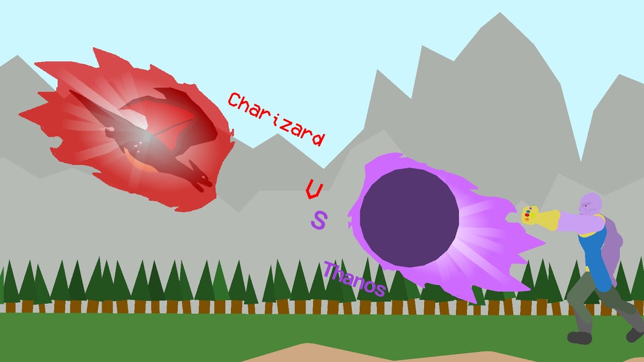 Charizard VS Thanos (Street Scrap)| GameFreak/Nintendo Vs Marvel/Disney