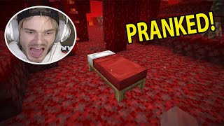Gamers Reaction to Sleeping in the Nether ft. Pewdiepie, Sypher Plays, and more
