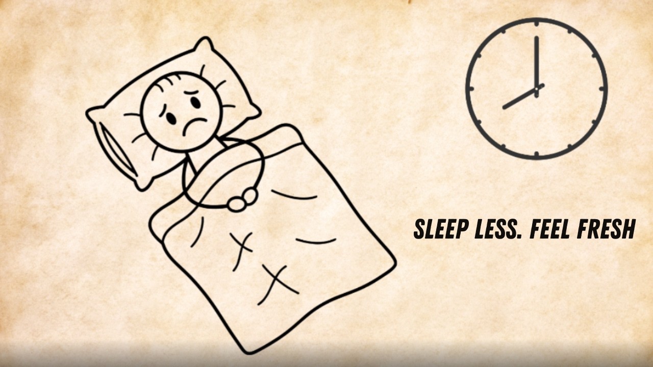 How to Sleep LESS Hours and Wake Up FRESH (Science-Backed) - YouTube