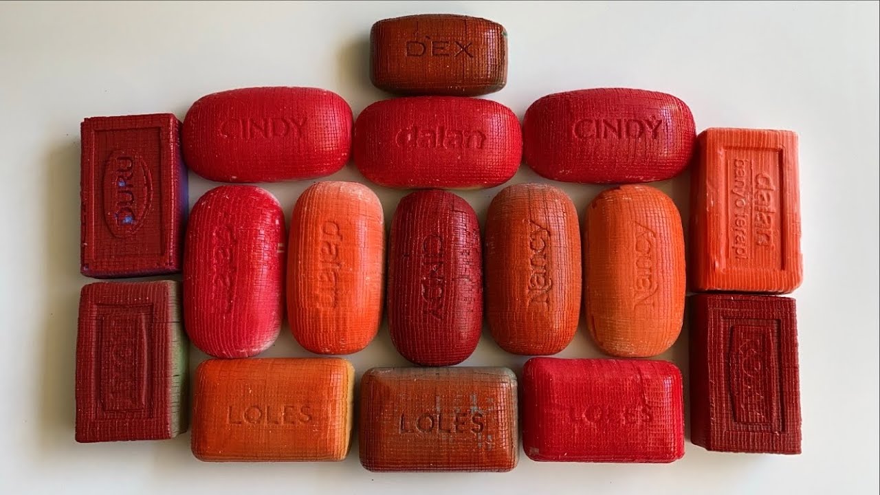 Tiny SOAP CUBES | Cutting Painted Dry Tiny Soap Cubes | 4K | #soapcubes