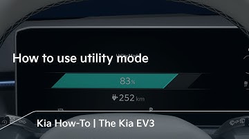How to use utility mode | The Kia EV3