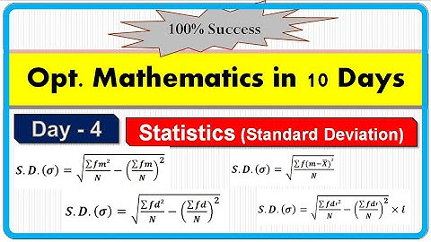 Day 4 Opt. Mathematics for SEE || Standard Deviation