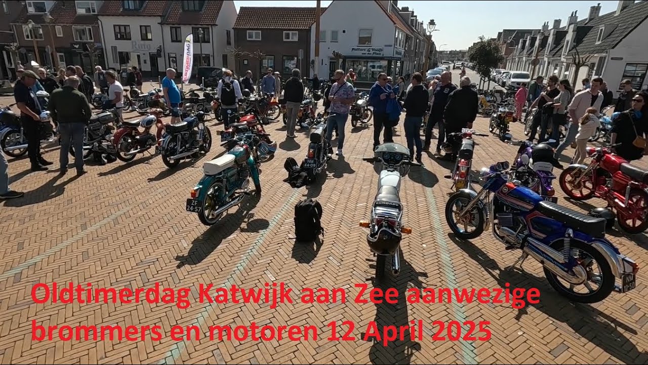Oldtimerdag Katwijk aan Zee aanwezige brommers en motoren 12 April 2025  Bezoeken met Morpheus.