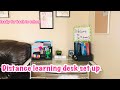 BACK TO SCHOOL: Designating a space, Mini haul, Desk set for distance learning