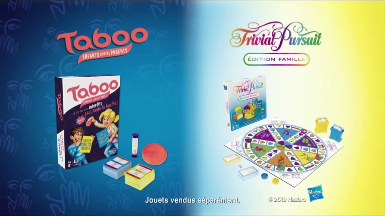 Taboo enfants contre parents, jeux de societe