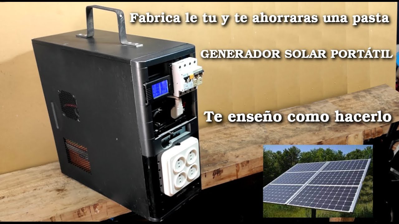 Generador electrico solar portatil