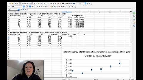 Open Office Error Bars (standard deviation and range)