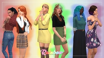 RAINBOW | Create a Sim | The Sims 4