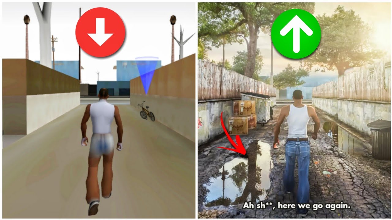 LOWEST AND HIGHEST GRAPHICS IN ALL GTA GAMES