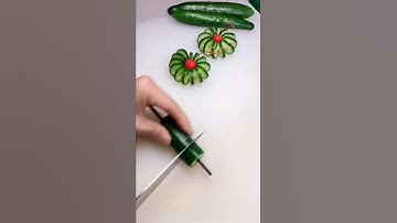 Thumbnail of cucumber garnish hiasan timun tumpeng