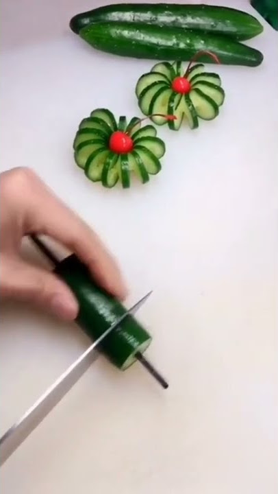 cucumber garnish hiasan timun tumpeng