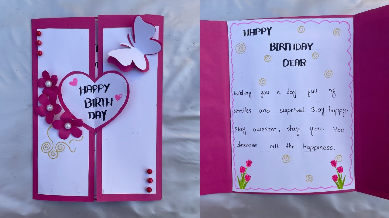 Unique & Beautiful Birthday Card | DIY Birthday Card Ideas | Paper ...