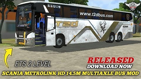 scania metrolink hd 14.5m multi axle bus mod for bus simulator indonesia |scania bus mod for bussid