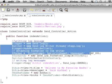 The Zend Framework Zend_Log Component
