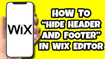 How To Hide Header And Footer In Wix
