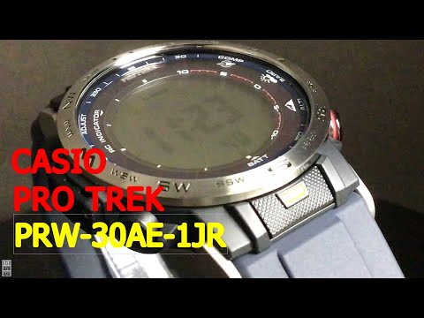 CASIO PRO TREK PRW-30AE-2JR クライマーライン - YouTube