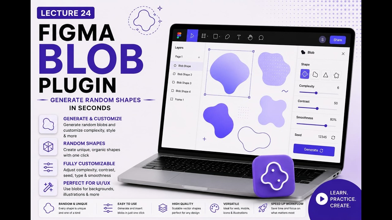 Figma Blob Plugin | Generate Random Shapes in Seconds | Skillify - YouTube