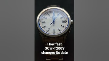 How Casio Oceanus changes its date