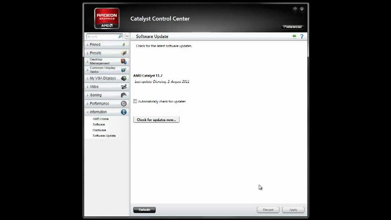 AMD Catalyst™ 15.7.1. AMD Catalyst 12.1. AMD Catalyst 17.0. AMD Vision engine Control Center.