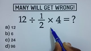 Most People Get This Simple Math Problem WRONG!