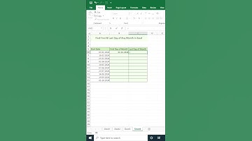 Find First & Last Day of Any Month in Excel | EOMONTH Formula | Excel Tips & Tricks
