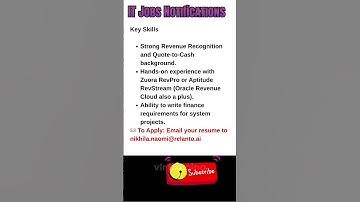 Finance BSA Rev Rec Job in San Jose, CA Oct 16, 2025