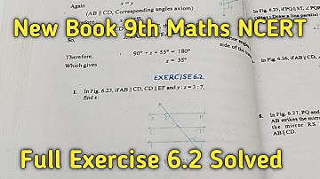 Class 9 Maths | Chapter 6 | Exercise 6.2 | Lines and Angles | NCERT New Book
