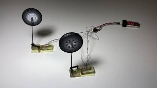 Micro Corsair 90 degree rotating retracts.