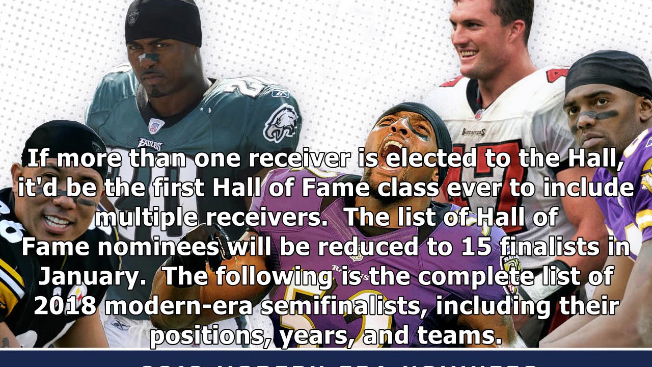 2018 pro football hall of fame class semifinalists revealed - YouTube