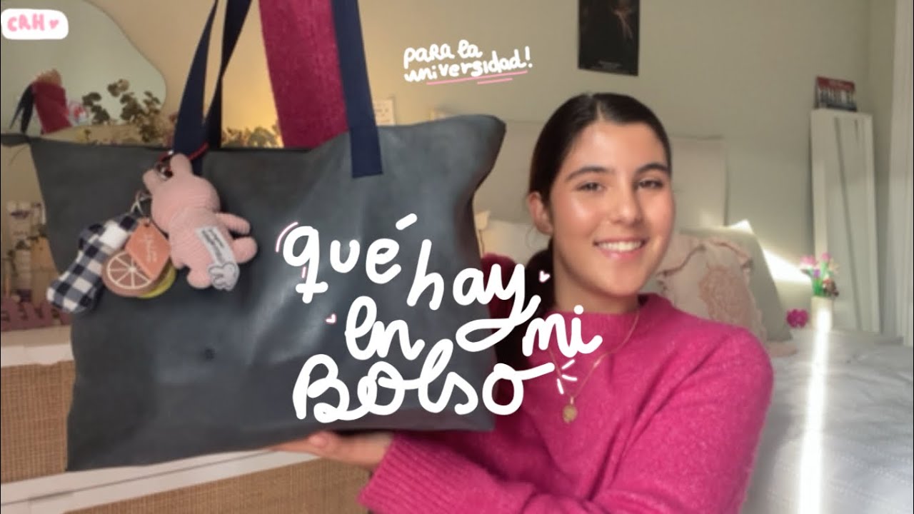 Qué hay en mi BOLSO de la UNIVERSIDAD 🎀🎓 || comunicación audiovisual