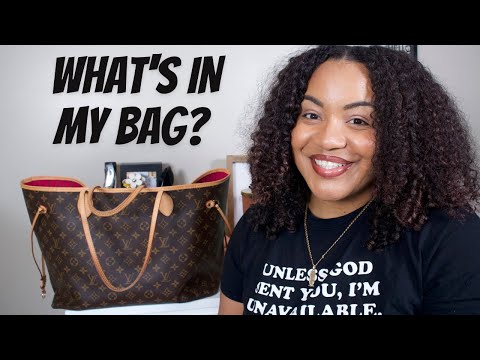 Louis Vuitton Neverfull GM  What's in my work bag?! 